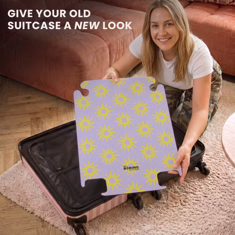 CaseSwap™ - Patterns - Sunburst pattern on Lavender purple background — 3