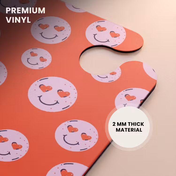 CaseSwap™ - Patterns - Pattern of happy emojis on red background — 6