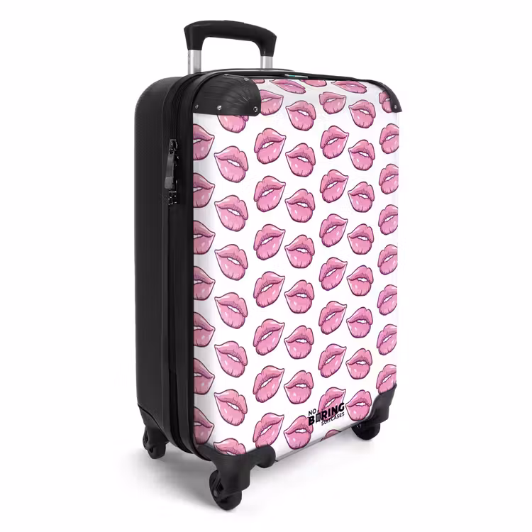 CaseSwap™ - Patterns - Pink lip pattern on white background — 2