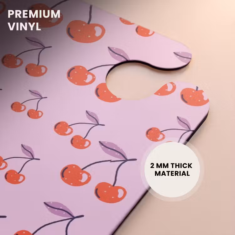 CaseSwap™ - Patterns - Red cherry pattern on light pink background — 6