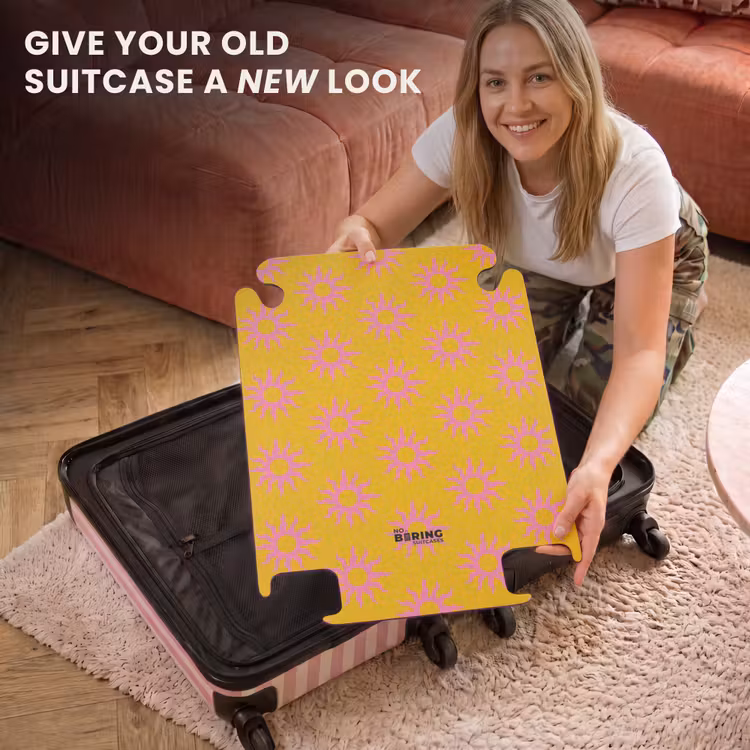 CaseSwap™ - Patterns - Sunburst pattern on golden yellow background — 3