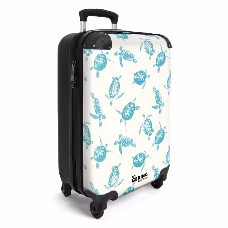 CaseSwap™ - Patterns - Blue turtles on cream background — 2