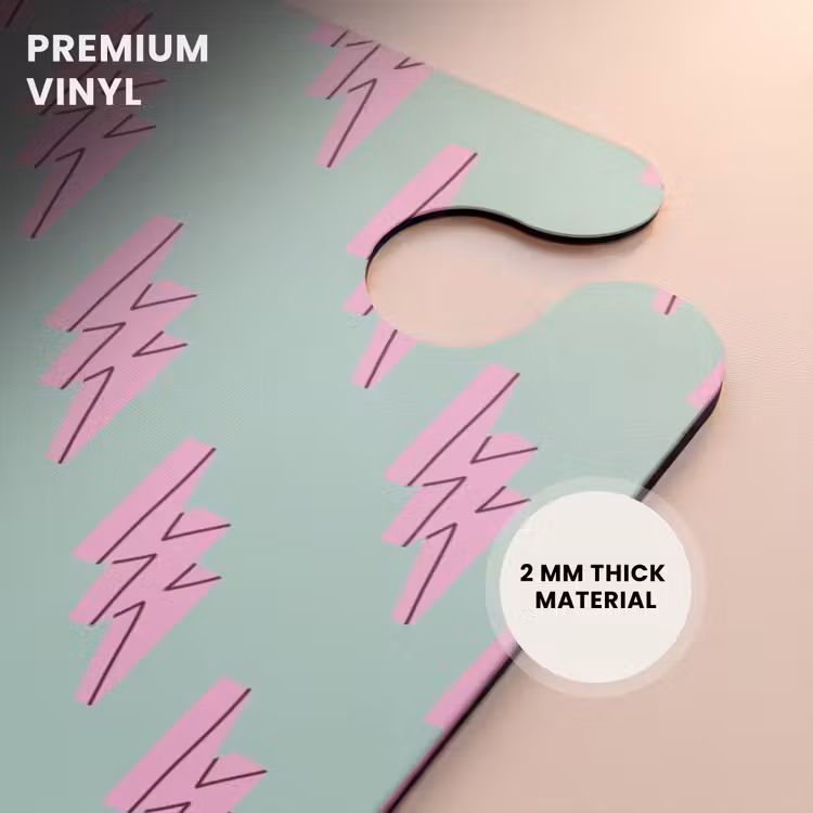 CaseSwap™ - Patterns - Pink lightning on mint green — 6