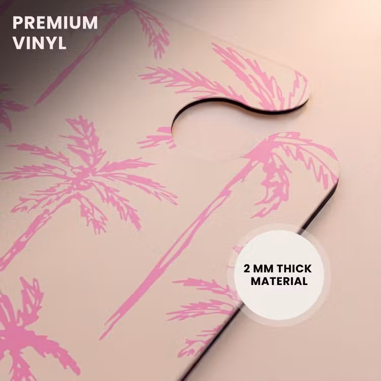 CaseSwap™ - Patterns - Pink palm tree pattern on beige background — 6