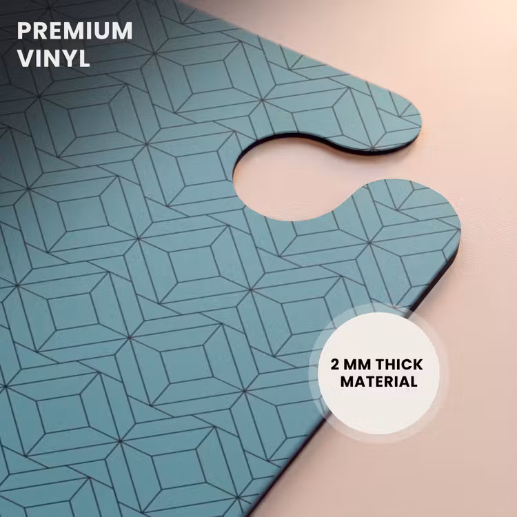 CaseSwap™ - Patterns - Geometric pattern on blue — 6