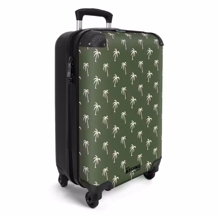 CaseSwap™ - Patterns - Small palm trees on dark olive green — 2