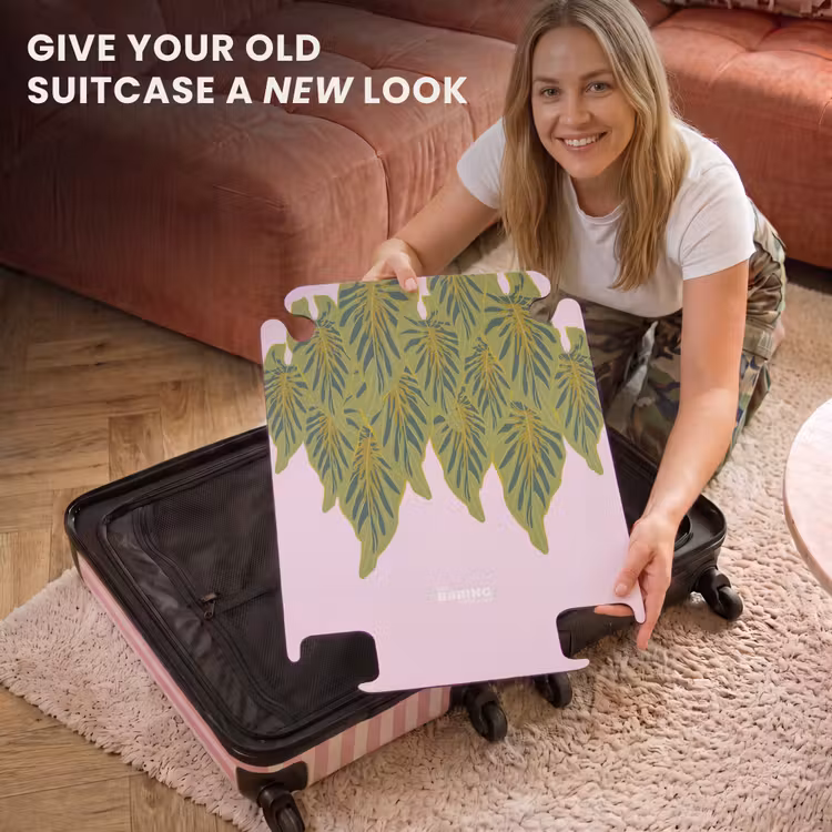 CaseSwap™ - Summer memories - Tropical leaves on pink background — 3