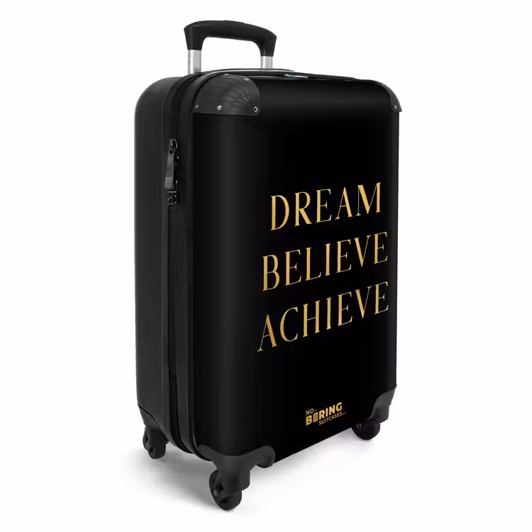 CaseSwap™ - Quotes - Dream believe achieve - Gold - Black - Luxury — 2