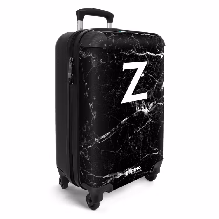 CaseSwap™ - Marble look - Letter Z - Black — 2