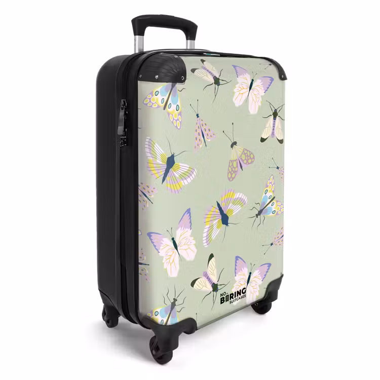 CaseSwap™ - Summer memories - Butterflies and moths on sage green background — 2