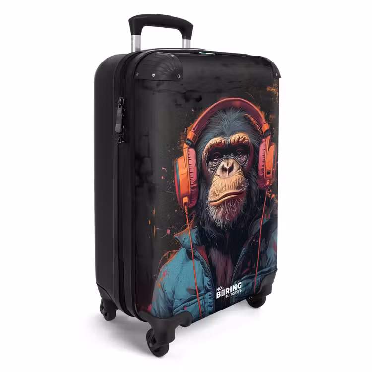 CaseSwap™ - Chimpanzee with headphones and blue coat — 2