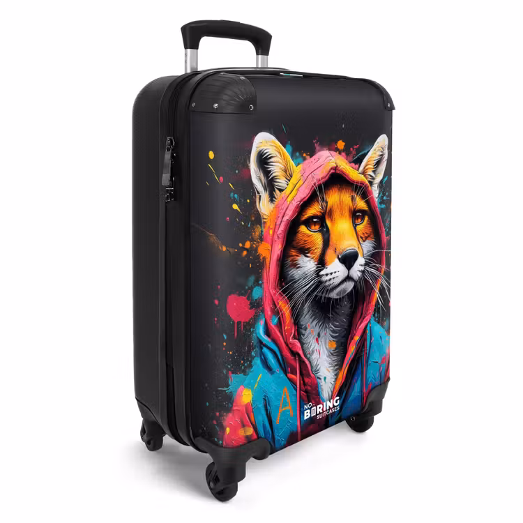 CaseSwap™ - Fox with pink and blue coat and paint splatters — 2