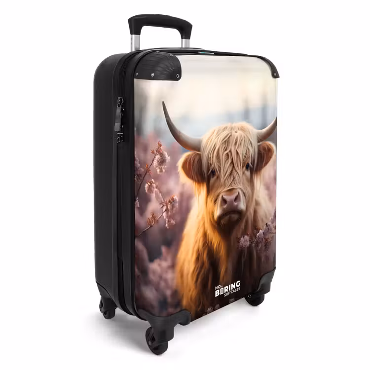 CaseSwap™ - Scottish highlander with pink flowers — 2