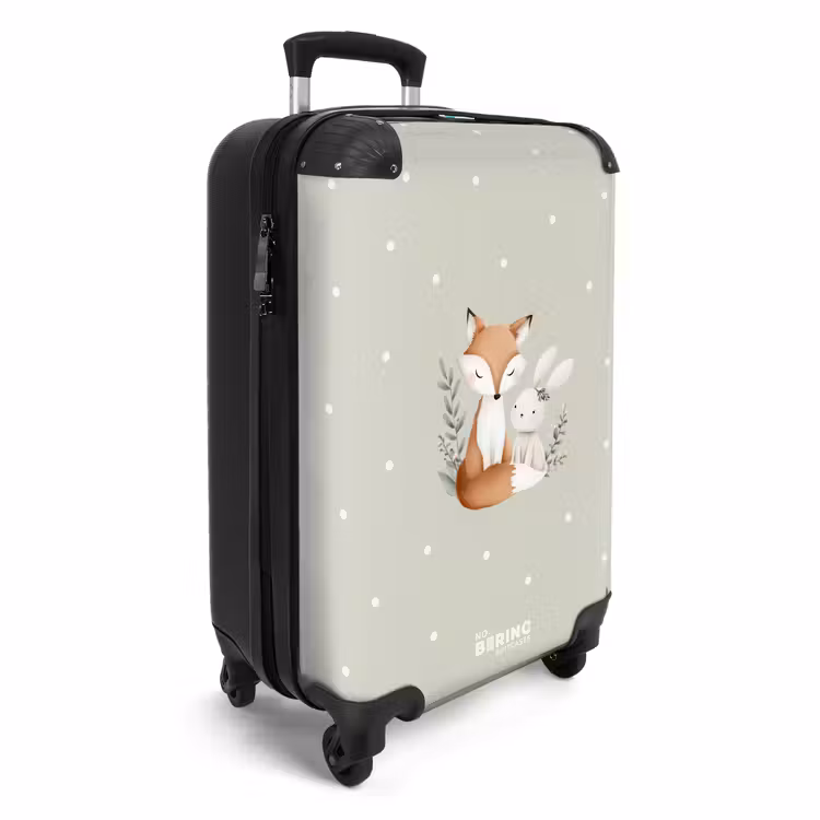 CaseSwap™ - Fox and rabbit surrounded by green leaves and dots — 2