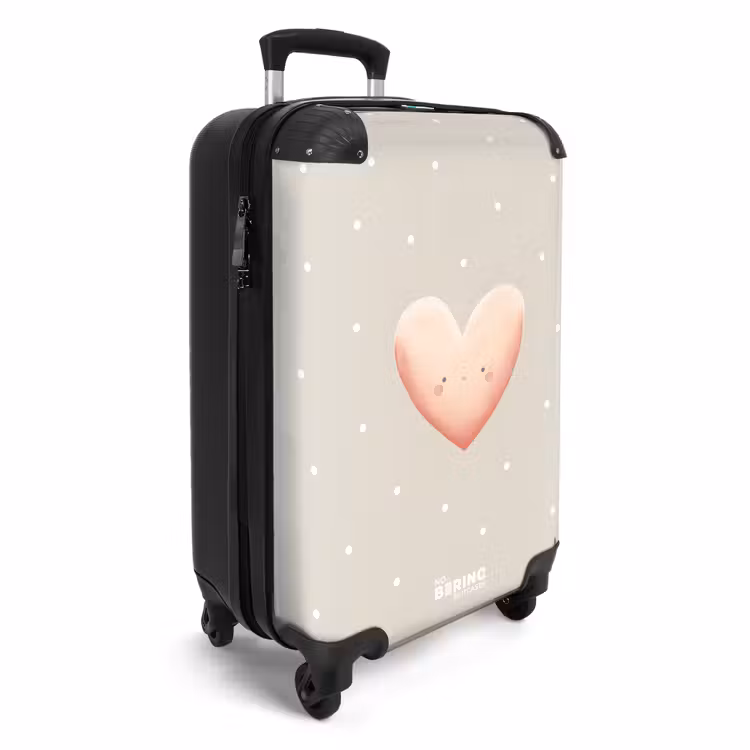 CaseSwap™ - Pink heart surrounded by beige dots — 2