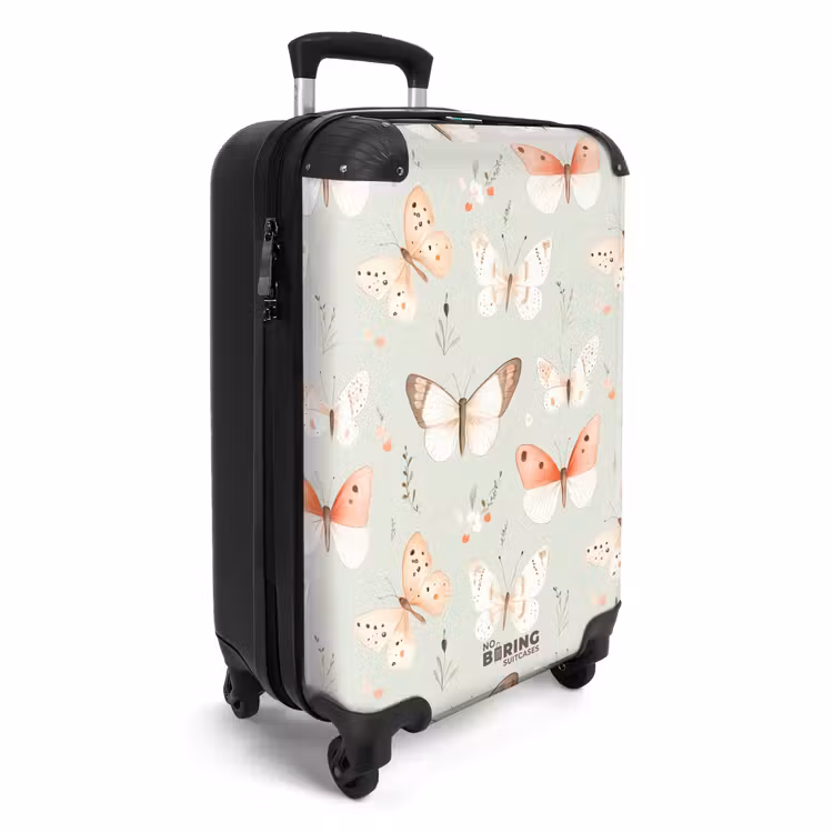 CaseSwap™ - Butterfly pattern in soft orange and red tones — 2