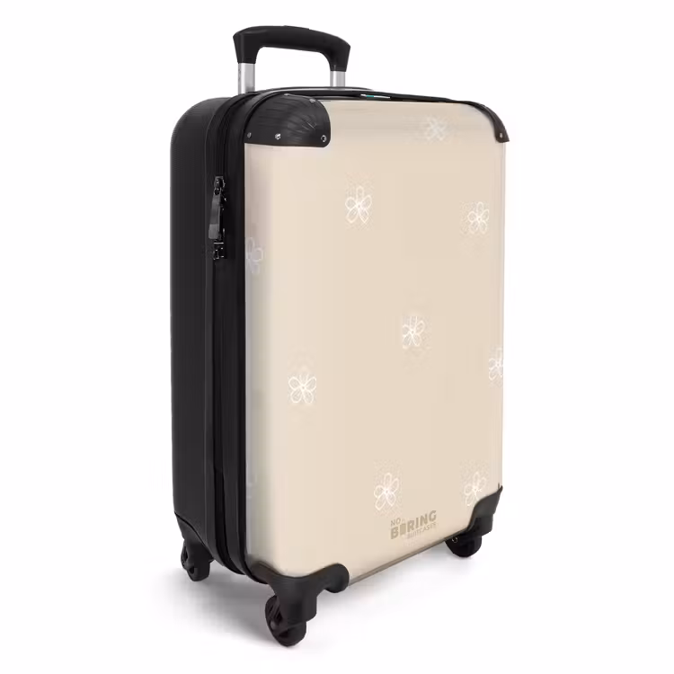 CaseSwap™ - Beige background with white flowers — 2