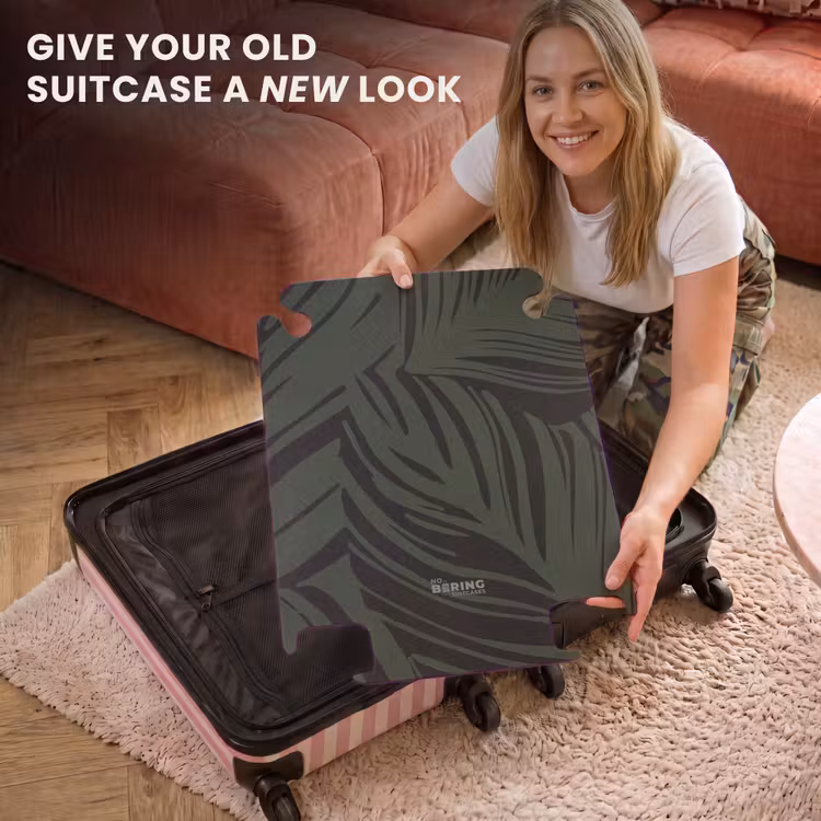 CaseSwap™ - Large leaves in black with dark green — 3