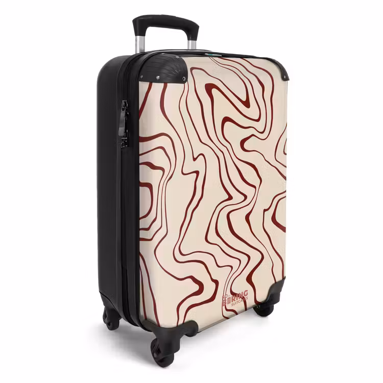 CaseSwap™ - Beige background with abstract red lines — 2