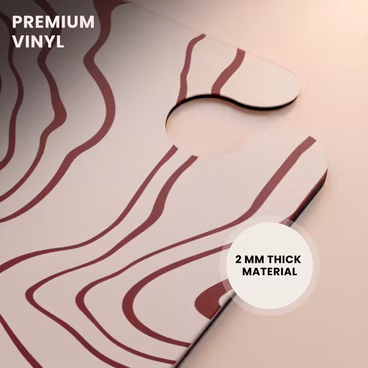 CaseSwap™ - Beige background with abstract red lines — 6