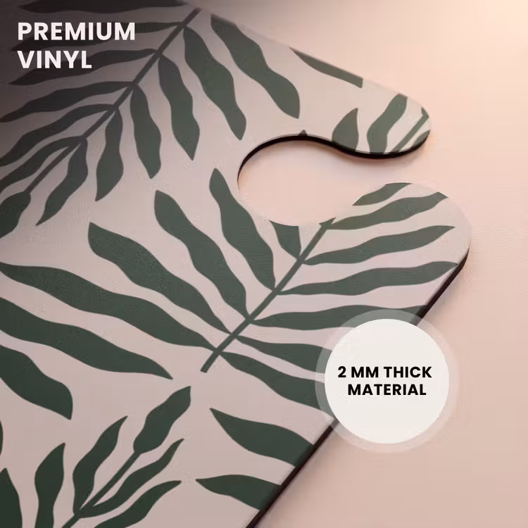 CaseSwap™ - Pattern of leaves in beige with dark green — 6