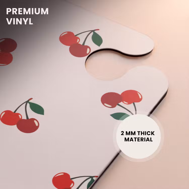 CaseSwap™ - Beige background with pattern of large cherries — 6