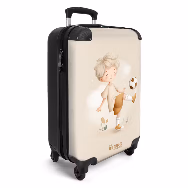 CaseSwap™ - Boy with a soccer ball in beige colors — 2