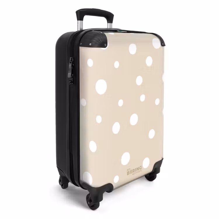 CaseSwap™ - Beige background with white polka dots — 2