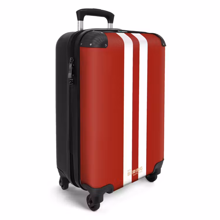 CaseSwap™ - Red background with double white center stripe — 2