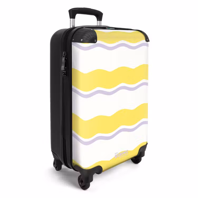 CaseSwap™ - Wavy stripes in purple and yellow — 2