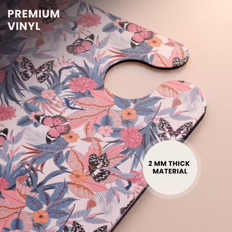 CaseSwap™ - Tropical butterfly pattern light pink — 6