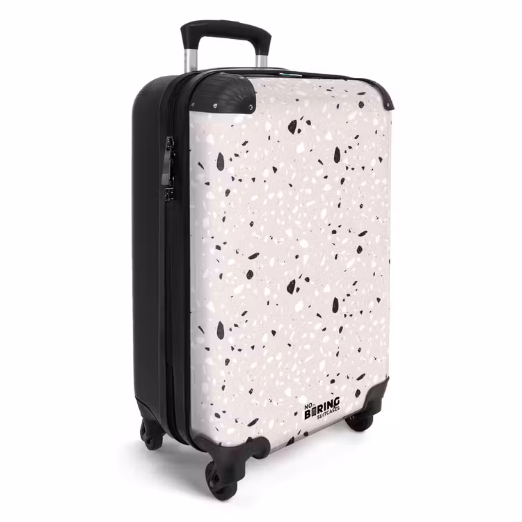 CaseSwap™ - Terrazzo pattern beige with black and white — 2