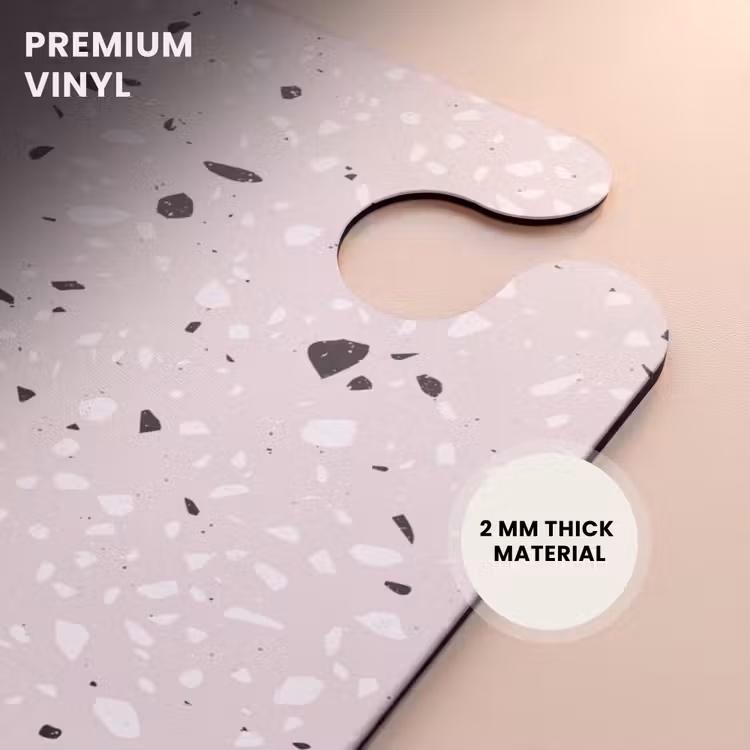 CaseSwap™ - Terrazzo pattern beige with black and white — 6