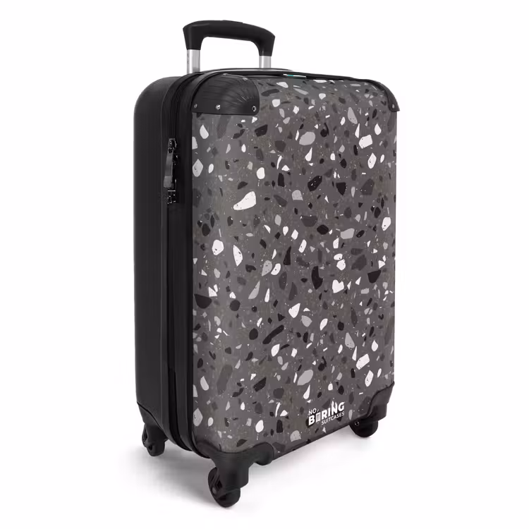 CaseSwap™ - Terrazzo pattern multicolored dark gray — 2