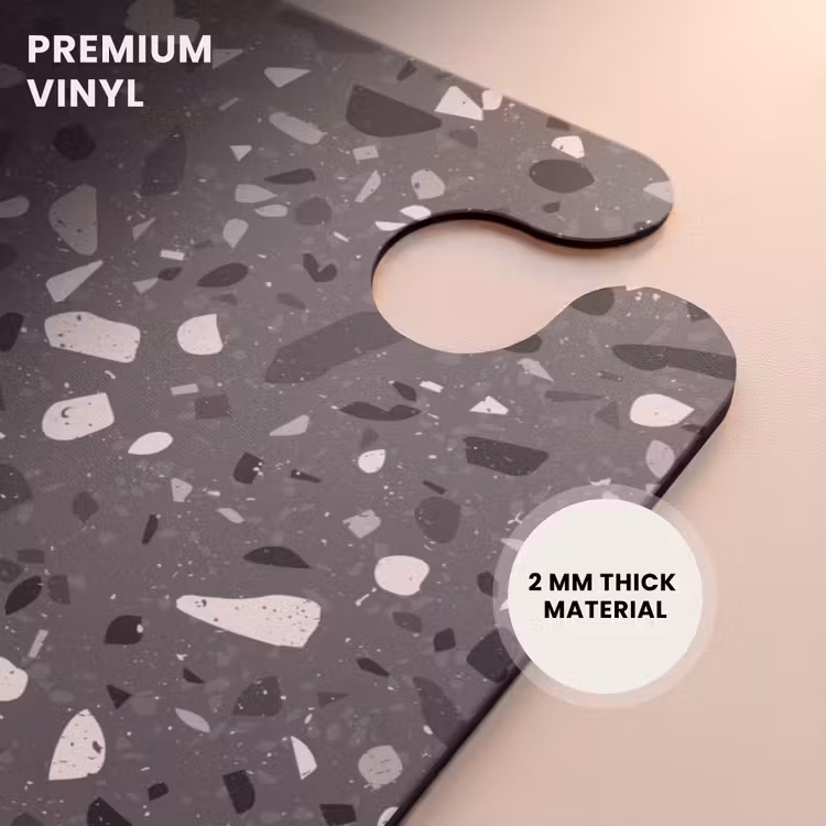 CaseSwap™ - Terrazzo pattern multicolored dark gray — 6