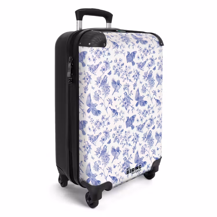 CaseSwap™ - Classic bird and flower pattern blue and white — 2