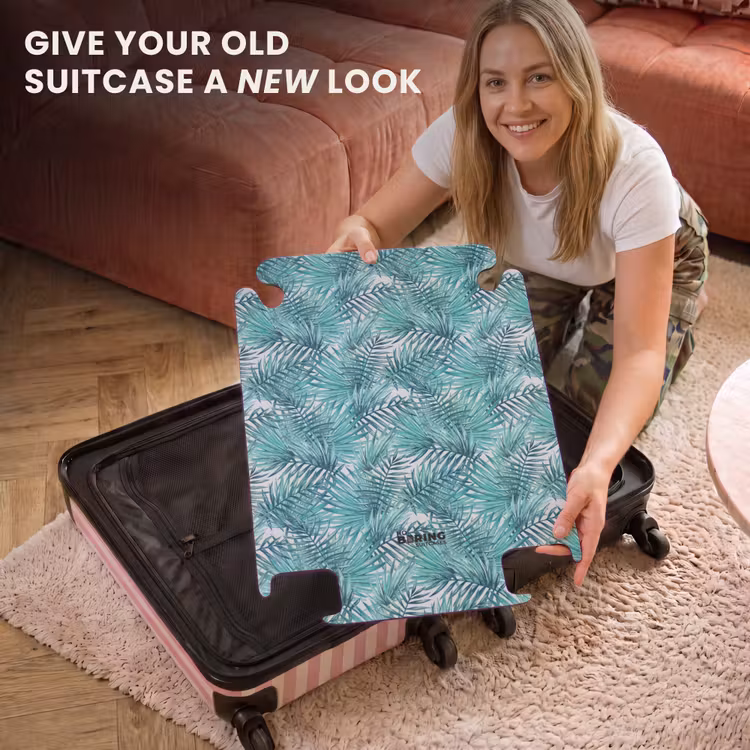 CaseSwap™ - Palm leaves pattern light blue — 3