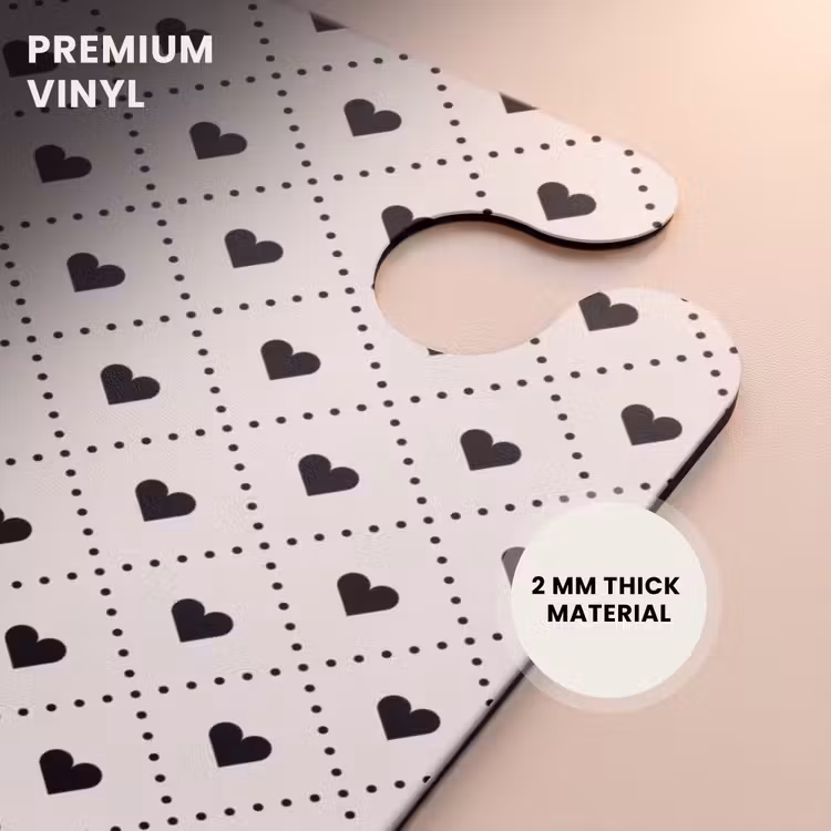 CaseSwap™ - Valentine hearts plaid pattern black and white — 6