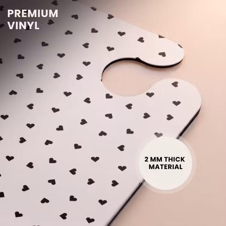 CaseSwap™ - Valentine scattered heart pattern black — 6