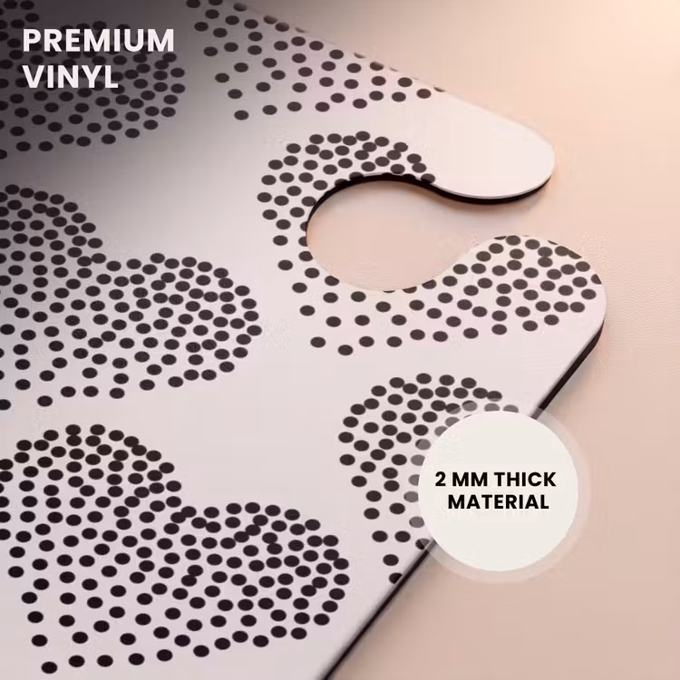 CaseSwap™ - Valentine dots heart pattern black — 6