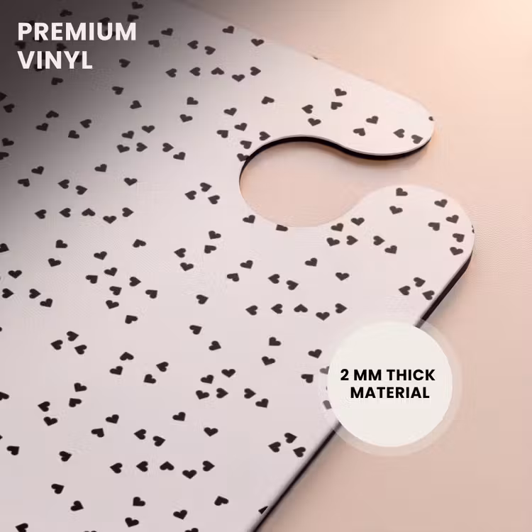 CaseSwap™ - Valentine scattered hearts pattern black — 6