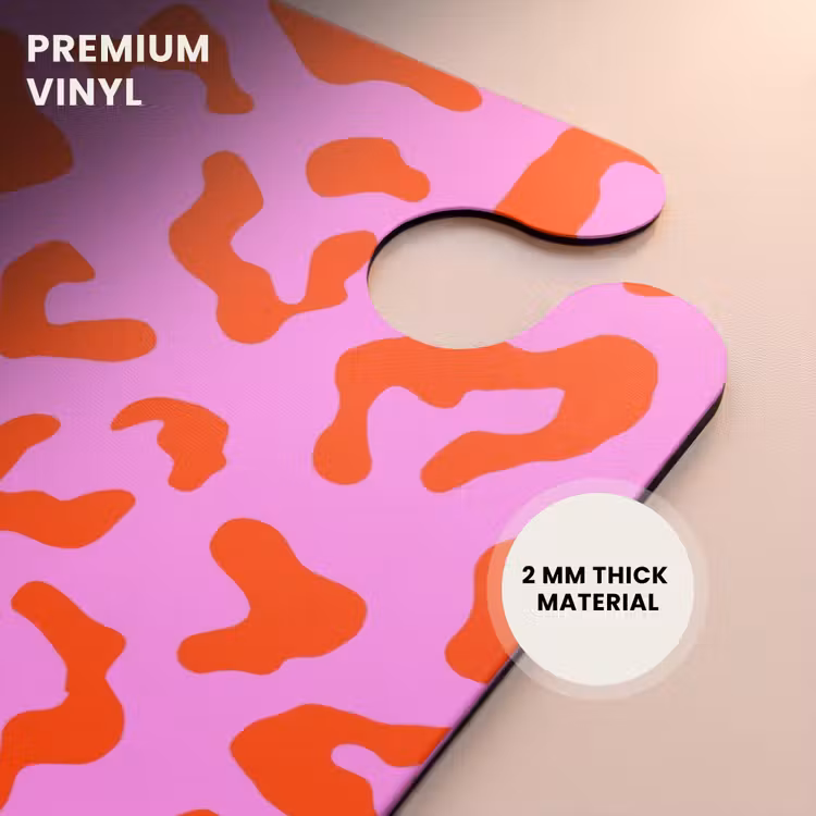 CaseSwap™ - Panther print in red on pink background — 6