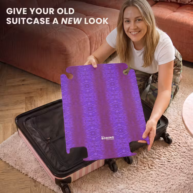 CaseSwap™ - Purple snakeskin with symmetrical scale structure — 3