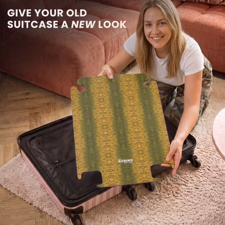 CaseSwap™ - Yellow-green snakeskin with symmetrical scale structure — 3