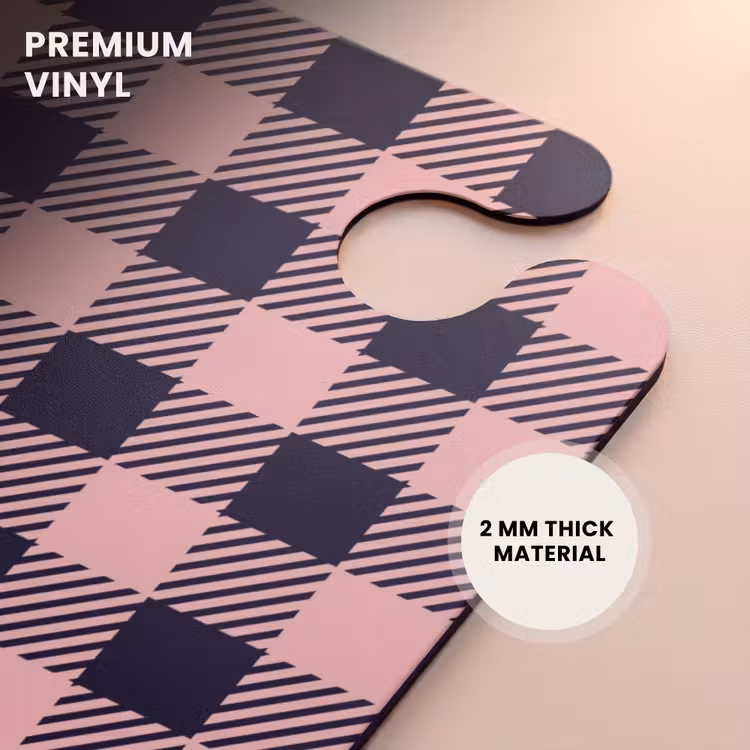 CaseSwap™ - Checkered checkerboard pattern in pink and black — 6