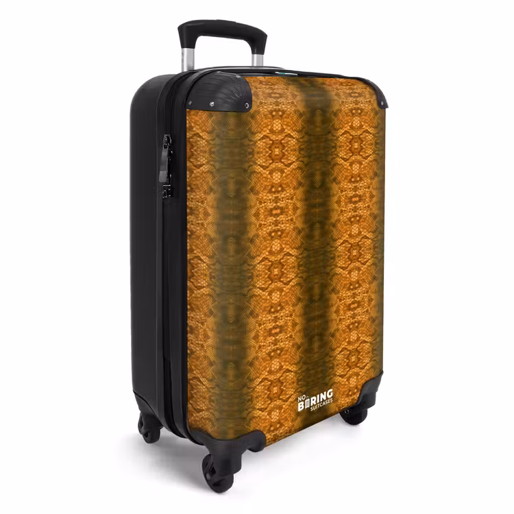 CaseSwap™ - Orange snakeskin with symmetrical scale structure — 2