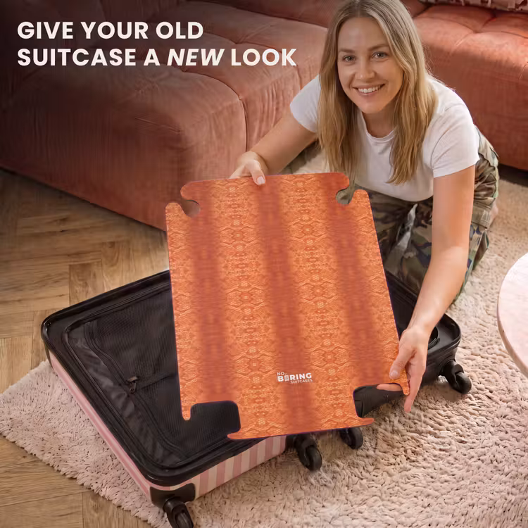 CaseSwap™ - Orange snakeskin with symmetrical scale structure — 3
