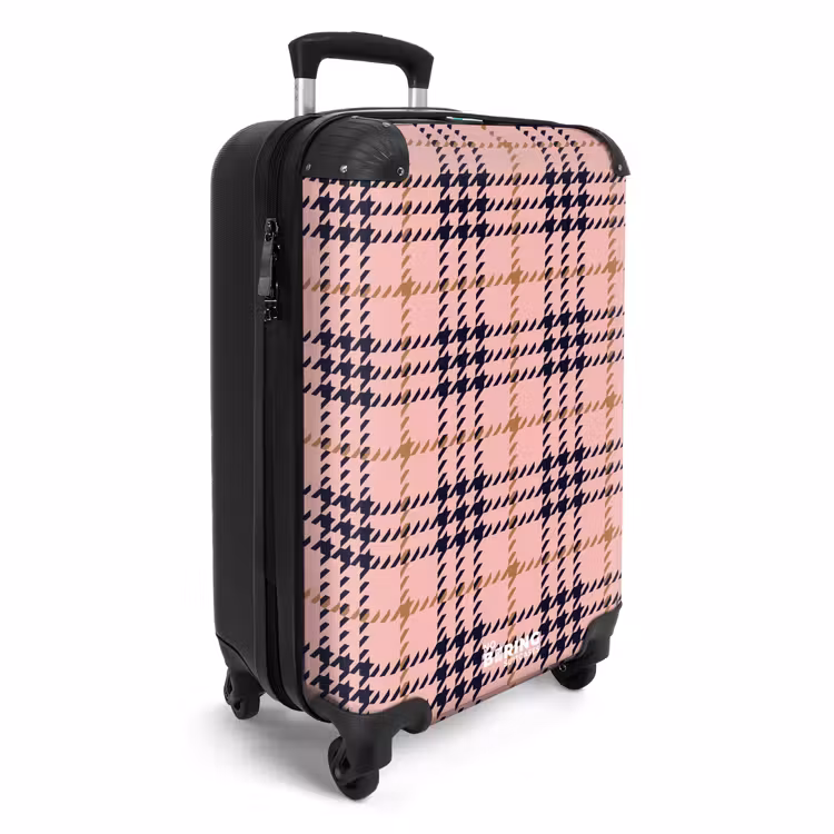 CaseSwap™ - Pink plaid checkered structure symmetrical — 2
