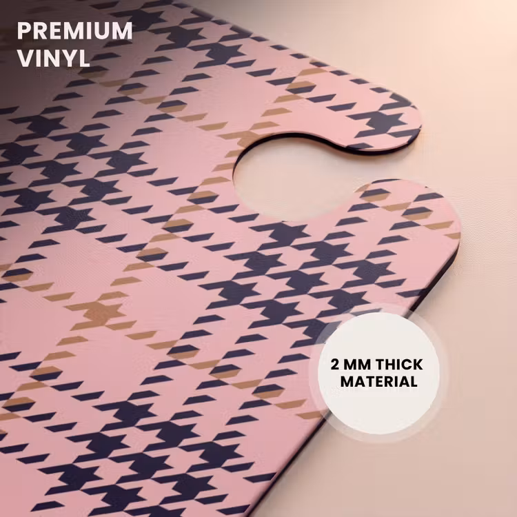 CaseSwap™ - Pink plaid checkered structure symmetrical — 6