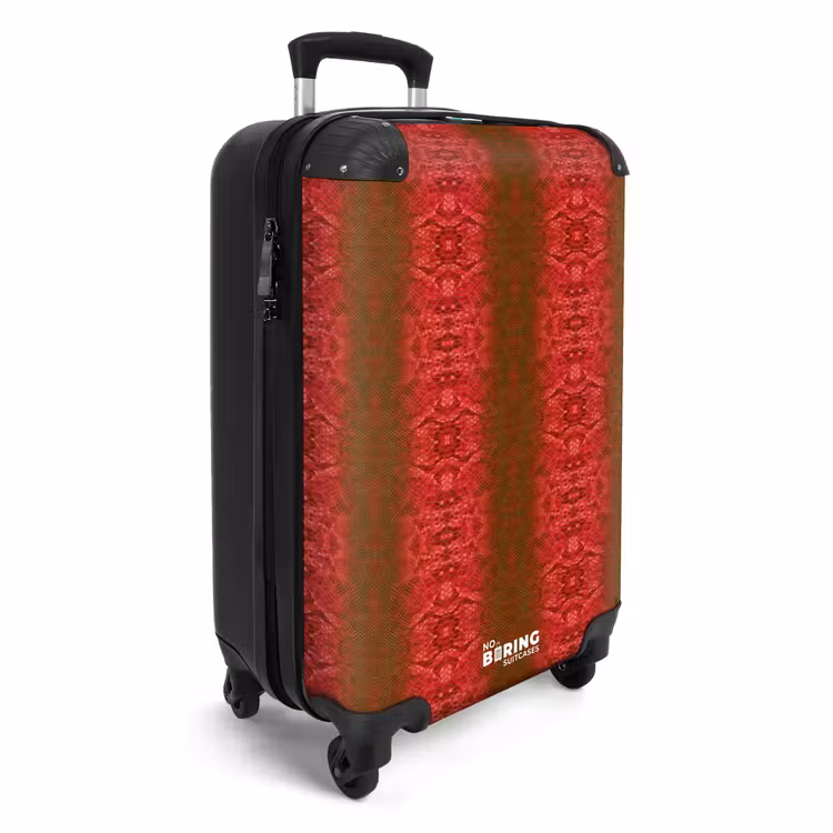 CaseSwap™ - Deep red snake skin with symmetrical scale structure — 2